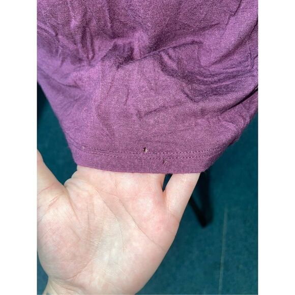 West Coast Love Cold Shoulder Plum Cross Front Blouse - Picture 3 of 8